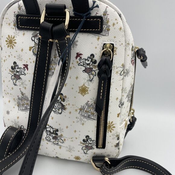 Dooney & Bourke Disney Mickey Holiday 2020 Mini Backpack Winter Wonderland NWT - Picture 8 of 16